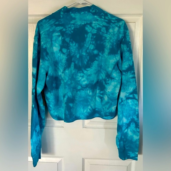 Vans | Cropped Quarter Zip Sweatshirt | Enamel Blue - Picture 8 of 9